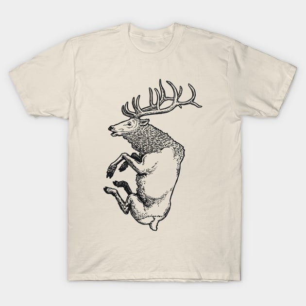 A Levity of Animals: Elk of that Ilk T-Shirt by calebfaires